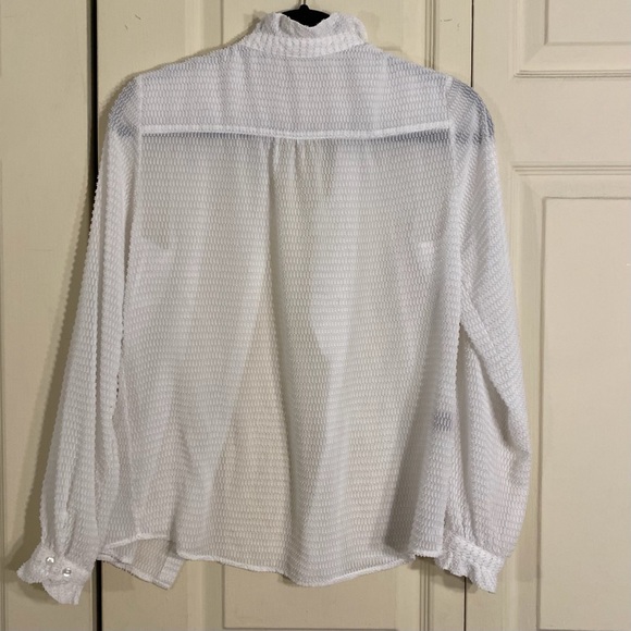 Comptoir Des Cotonniers - sheer textured blouse - Picture 3 of 5
